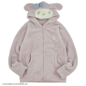 Hoodie Sanrio My Melody Feather Boa Embroidered