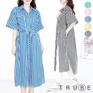 Stripe Regular Color One-piece Dress 38 8 3 Size 5 5