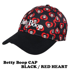 ベティブープ キャップ BLACK / RED HEART