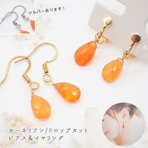 Pierced Earrings Gold Post Tanzanite Earrings Made in Japan
