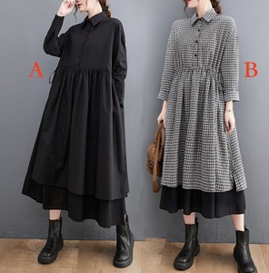 Casual Dress Long Sleeves One-piece Dress Ladies' NEW