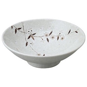 白雪桜 8.0盛鉢  陶器 和食器 日本製 美濃焼 ボウル