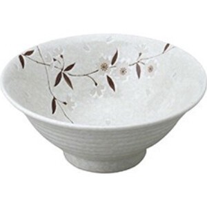 白雪桜 6.5そば丼ぶり ボウル ラーメン 日本製 美濃焼 陶器