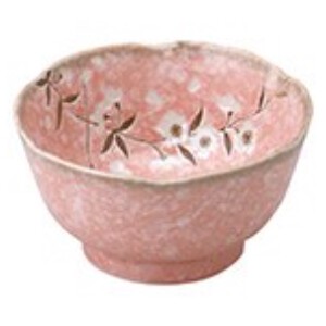 美浓烧 小钵碗 陶器 粉色 日式餐具 樱花 日本制造
