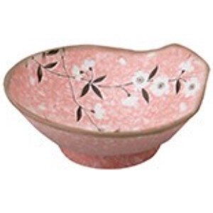 美浓烧 小钵碗 陶器 粉色 日式餐具 樱花 日本制造