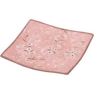 大餐盘/中餐盘 粉色 樱花 17.2 x 17.2 x 2.8cm