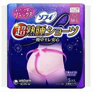 ソフィ 超熟睡ショーツ 5枚 【 生理用品 】