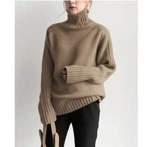 Button Shirt/Blouse Knitted Long Sleeves Ladies' NEW Autumn/Winter