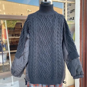 Jacket Knitted Quilted black