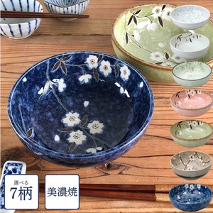 美浓烧 丼饭碗/盖饭碗 陶器 日式餐具 樱花 日本制造