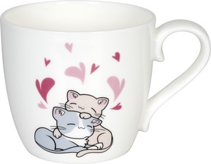 【KONITZ(コーニッツ)】 ラブリーキャッツ-抱きしめる  Mug (ボーンチャイナ)＜マグカップ＞