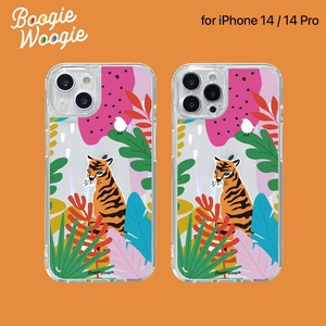 BOOGIE WOOGI [iPhone14/14Pro] オーロラケース Tiger（タイガー） ホログラム アイフォン カバー