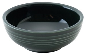 Mino ware Side Dish Bowl black Clear 13.5cm Made in Japan