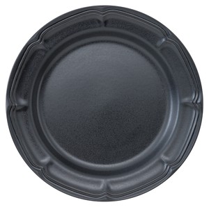 Mino ware Main Plate black 23.5cm Made in Japan