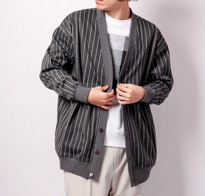 Cardigan Jacquard Stripe Cardigan Sweater