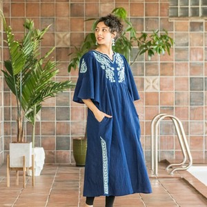 Casual Dress Cotton Embroidered
