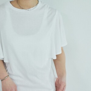 T-shirt Pullover Crew Neck Flare Sleeve