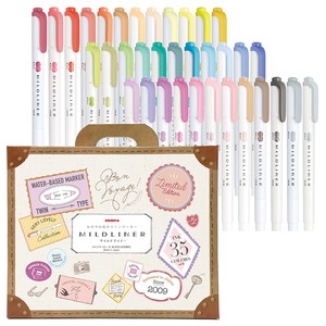 Highlighter Pen Mildliner 35-color sets