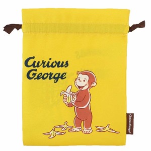 【巾着袋】おさるのジョージ きんちゃくポーチ バナナ