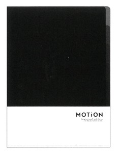 【新生活文具】【MOTiON】5インデックスクリアファイル　ブラック　211527