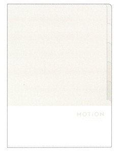 【新生活文具】【MOTiON】5インデックスクリアファイル　クラウディラテ　211529