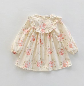 Kids' Casual Dress Long Sleeves Tulle Skirts One-piece Dress Kids