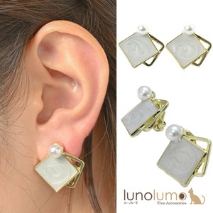 Clip-On Earrings Pearl Earrings White Casual Ladies'
