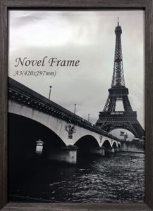 額縁　木製シンプルデザイン　 Novel Frame Brown　A3