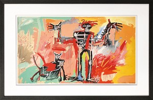 アートフレーム　バスキア Jean-Michel Basquiat Boy and Dog in a Johnnypump, 1982