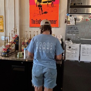 T-shirt T-Shirt coffee Spring/Summer Aloha