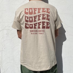 Sale!! Tシャツ　SURFERS COFFEE  GROOVY サンド
