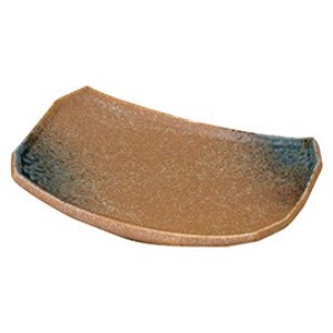 砂地藍流し 長角8.0皿  陶器 和食器 日本製 美濃焼 トレー