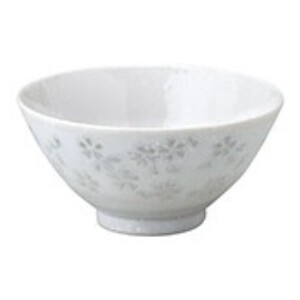 桜物語 白 平成茶碗 飯碗 陶器 和食器 日本製 美濃焼