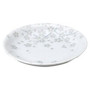 桜物語 白 5.0皿  陶器 和食器 日本製 美濃焼 プレート