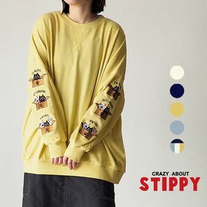STIPPYinBOX袖刺繍BIGトレーナー 【STIPPY】【2023新作】