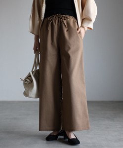 Full-Length Pant Linen-blend Wide Pants