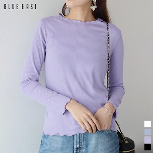 T-shirt Crew Neck Long Sleeves Cut-and-sew