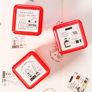 Stamp Portable Push-button Stamp eric NEW