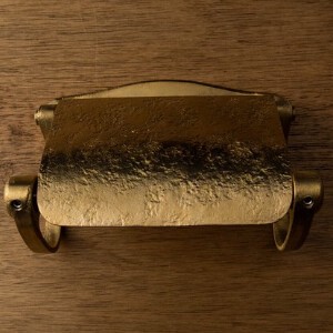 ペグ型ペーパーホルダー　トイレ　エクストラ　真鍮　ゴールド／ブラック　アンティーク　DIY
