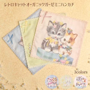 Gauze Handkerchief 3-colors Made in Japan