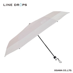 「そなえるパラソル」晴雨兼用折りたたみ傘（ホイッスル付き）　55cm　ベージュ×ホワイト