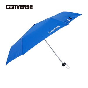 CONVERSE　キッズ雨傘　無地タイプ【折りたたみ傘　55cm】ブルー
