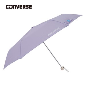 CONVERSE　キッズ雨傘　無地タイプ【折りたたみ傘　55cm】パープル
