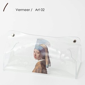 処分価格! Jubilee クリアティッシュケース ビニール製 アート フェルメール I. Vermeer