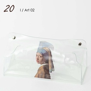 処分価格! Jubilee クリアティッシュケース ビニール製 アート フェルメール 20.Art 02
