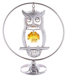 Small Bag/Wallet Owl Ornaments Crystal