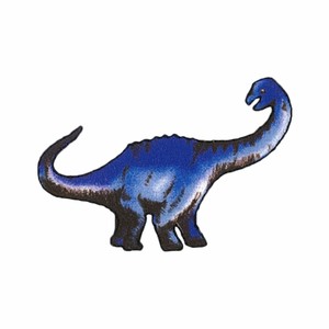 【ワッペン】刺繍風プリントワッペン ブラキオサウルス