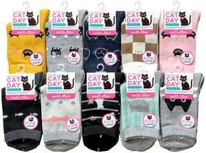 Crew Socks Assortment Spring/Summer Socks Cotton Blend 10-types