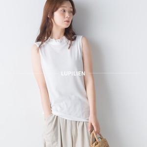 T-shirt/Tee Frilly Sleeveless Embroidered