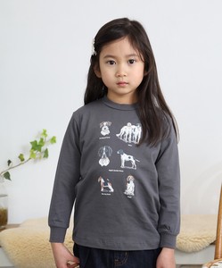 British Dogs Long Sleeve Tee For Kids（英国犬柄ロングTシャツ／キッズ）